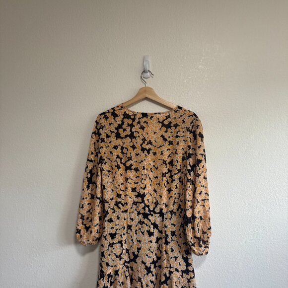 ☀️ & Other Stories Floral Modal Blend Mini Dress Orange Yellow Stockholm Atelier - Picture 5 of 10